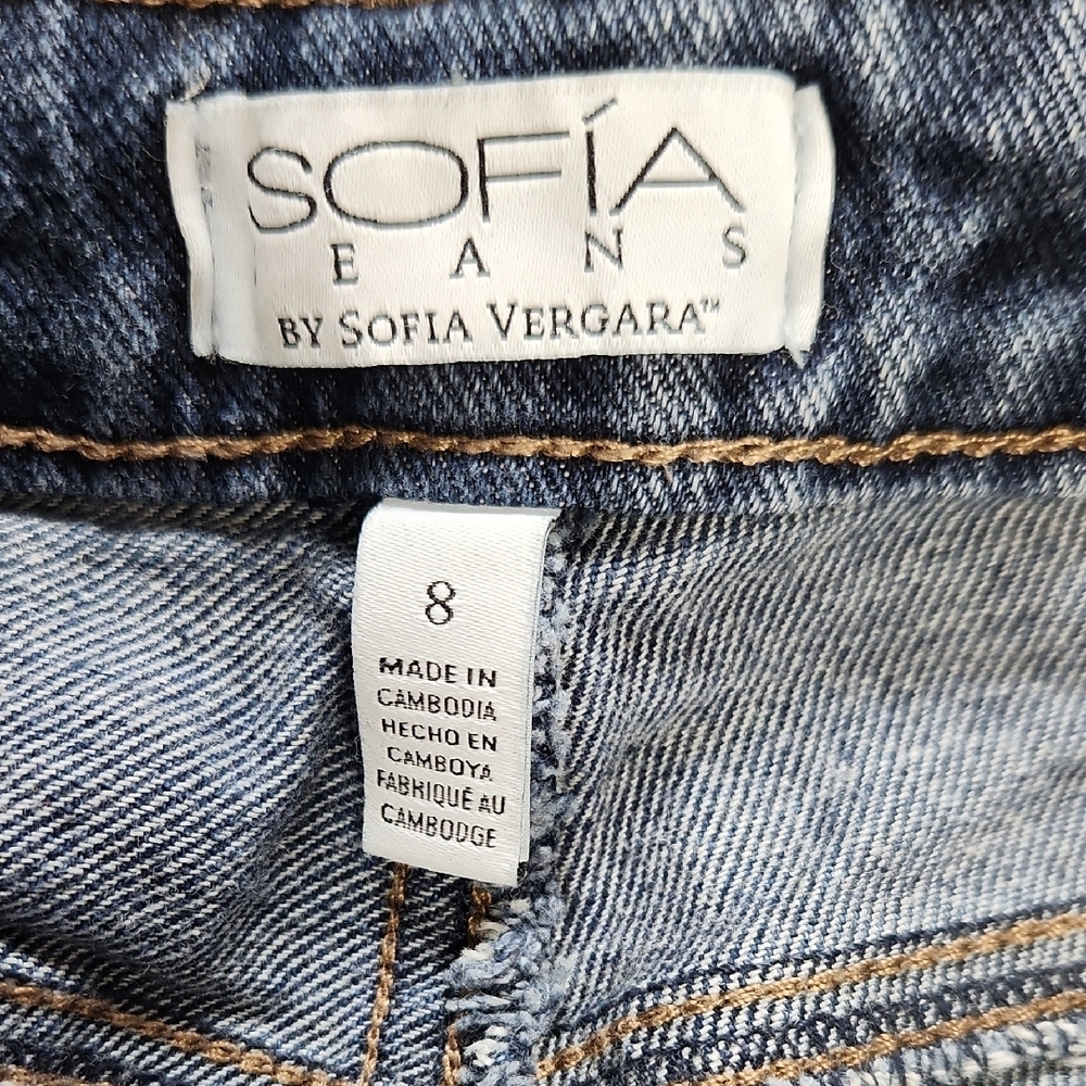 Sofia by Sofia Vergara Straight Leg Blue Jeans - Picture 3 of 4
